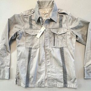 Diesel Gray Button-Up Shirt
